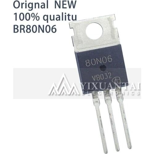 10pcs/lot 100% NEW origina BR80N06 80N06 60v 84A MOS TO220 Triode Transistor TO-220 BR80N06 80N06