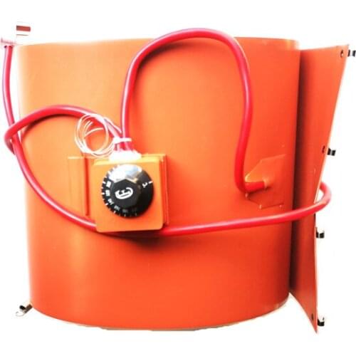 110v 3000w 300*1350*2.5mm Silicone Drum Heater dial thermostat on pad 1500mm lead wire with 2 pins plug