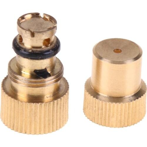 5pcs New Adjustable Brass Atomizing Sprayer Lawn Garden Sprinkler Heads Cooling Fogging Misting Nozzles Garden Sprinklers 2017