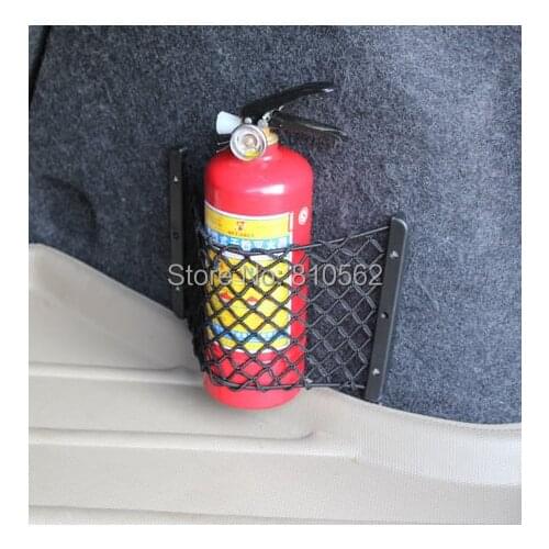Free shipping General car trunk bags storage fire extinguisher net auto luggage box backstitching compartment bag