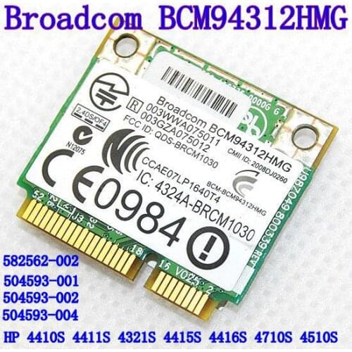 Broadcom Bcm94312hmg Bcm4312 Half Mini Pci-e Wireless Wifi Card 802.11 B G