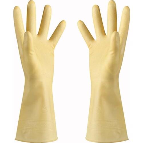 Household Car Washing, Dishes Washing, PVC Waterproof Clean Laundry, Thickening Household Kitchen Rubber Gloves071