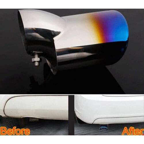 1pc Stainless Steel Exhaust Muffler Tail Pipe Trim End Tip Tailpipe For Cruze 2008 2009 2010 -2012 Car Styling Auto Accessories