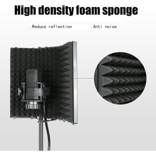 Manufacturers direct supply of three door curved microphone sound insulation cover, wind shield and blowout prevention net