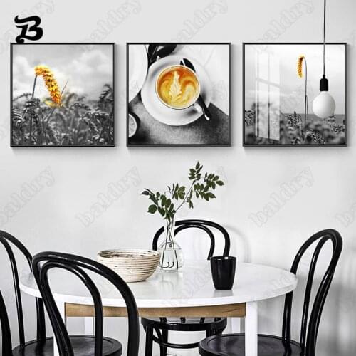 Painting Coffee Decor Wall Art Home Decoration Nordic Canvas Painting Modern Black White Posters Prints for Living Room Decor