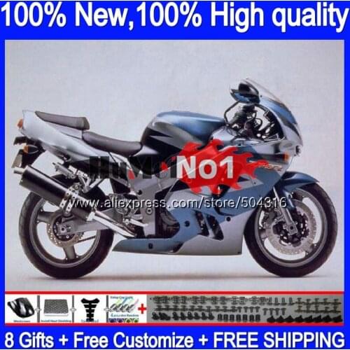 Body For KAWASAKI ZX900 900CC ZX9R 94 95 96 97 75MC.44 ZX 900 9 R 9R 900 CC ZX-9R 1994 1995 1996 1997 Grey blue Fairings