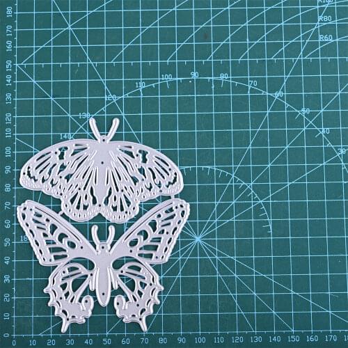 YaMinSanNiO 2pcs Butterflies Insects Metal Cutting Dies For Scrapbooking Photo Card Making Crafts Dies Cut Knife Moulds New 2021