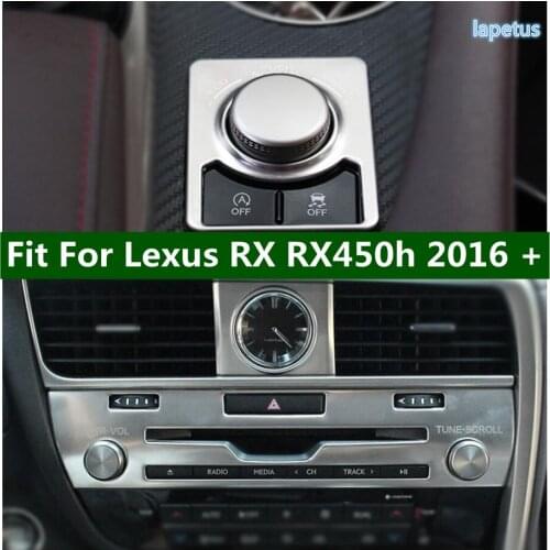 Multimedia Button / Central Control CD Panel / Air Condition Outlet Vent Cover Trim Fit For Lexus RX200T RX450H 2016 - 2020