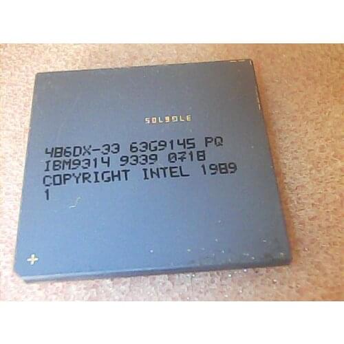 486DX33 Antique cpu collection testimony of history antique computer accessories