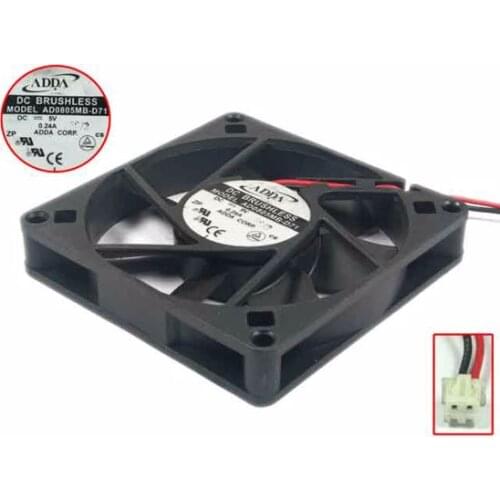 ADDA AD0805MB-D71 Server Cooling Fan DC 5V 0.24A 80x80x15mm 2-wire