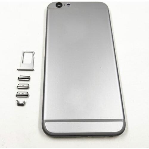 Original New Housing Metal Back Cover For IPhone 6G/6 Plus 6S 6S Plus Rear Battery Cover Housing + Side Button Parts