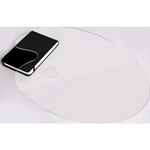 Plastic Clear Oval Color Palette Easy Clean Acrylic Transparent Artist Paint Mixing Watercolor Gouache Painting Palette C26