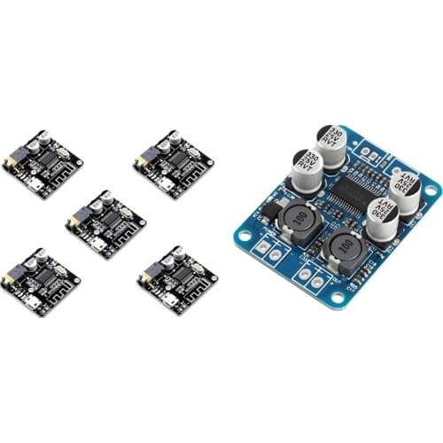 10Pcs TPA3118 PBTL Mono Digital Amplifier Board with 5PCS VHM-314 Bluetooth 5.0 Receiver Module Lossless Decoder Board