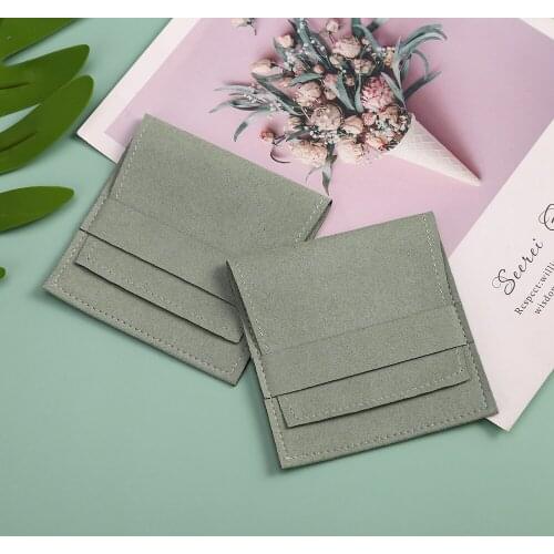 Christmas Wedding Presents Gift Bag Small Chic Velvet Envelope Pouches Microfiber Jewelry Packaging for Ring Earrings Necklace