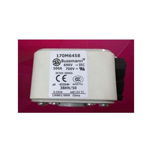 Fuses: 170M6458 500A 690V / 170M6459 550A / 170M6460 630A 690V aR