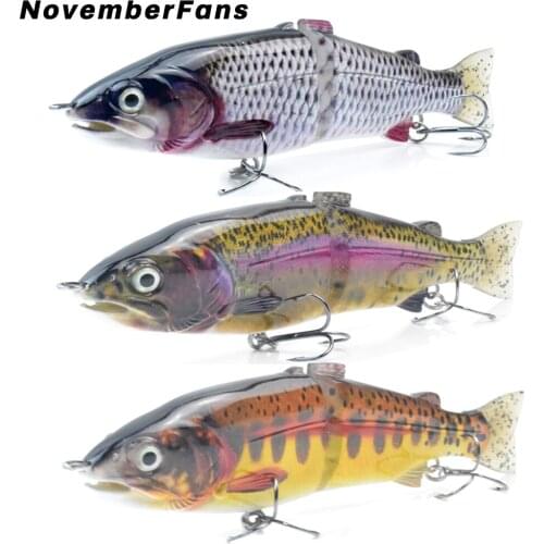 NovemberFans Trout Swimbait 19cm 65.5g Sinking Jointed Artificial Fishing Lures Wobblers Minnow Hard Baits Tackle