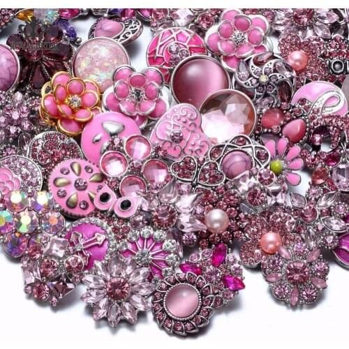 10pcs/lot Mixed 18mm/20mm Snap Button Multi Themes Button Charms For DIY 20mm Snap Bracelet Snap Jewelry