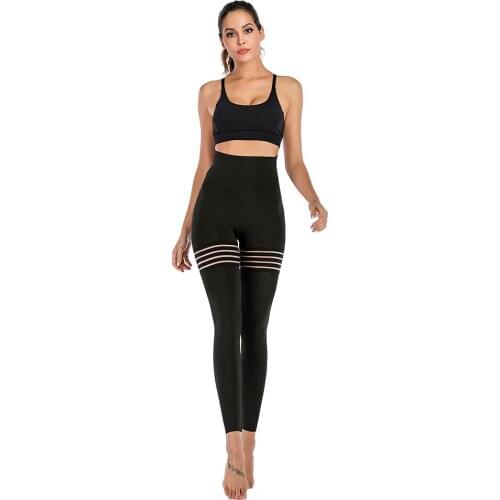 Mesh Yoga Pants Butt Wrinkled High Waist Black Sports Gothic Clothing Women Levanta Cola Stacked Leggings Wholesale