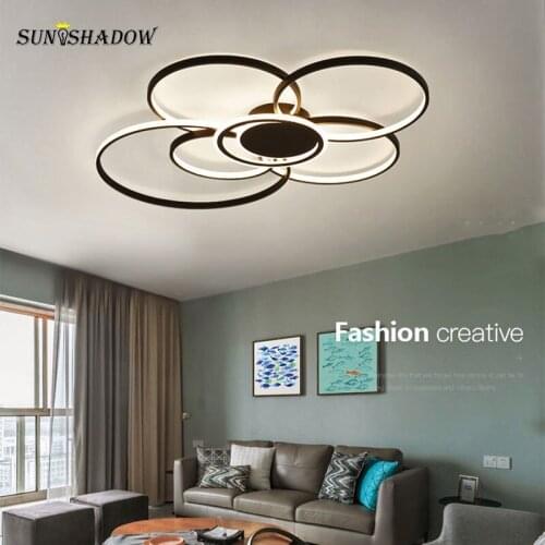 Modern Chandelier Lamp LED Ceiling Chandelier Lighting For Living Room Bedroom Dining Room Kitchen Fashion Chandelie Black body
