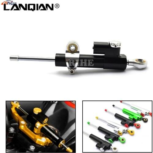 Universal CNC Motorcycle Street Bike Steering Damper Stabilizer Adjustable For Yamaha FZ6 FAZER MT-07 FZ07 MT-09 SR FZ09 XJ6
