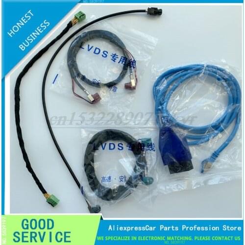 For BMW Wirings harness with CAS Emulator tester for BMW CCC CIC NBT EVO navigation systems power on bench all in one