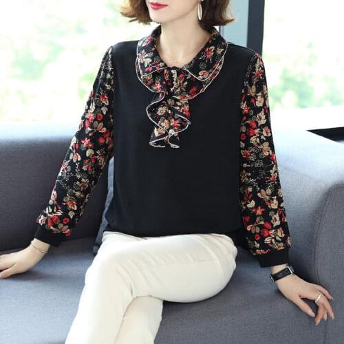 Women Blouse Large Size Womens Autumn Winter Chiffon Shirt Top Long Sleeve Shirt Women Blusas Ropa De Mujer