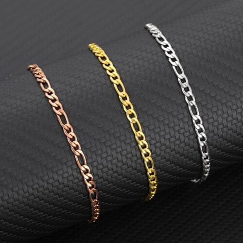 Gold Chain Anklet Bracelet For Women Gold Stainless Steel Leg Link Chain jewelry Female On Foot Bracelets 2020 Trendy Charm Gift