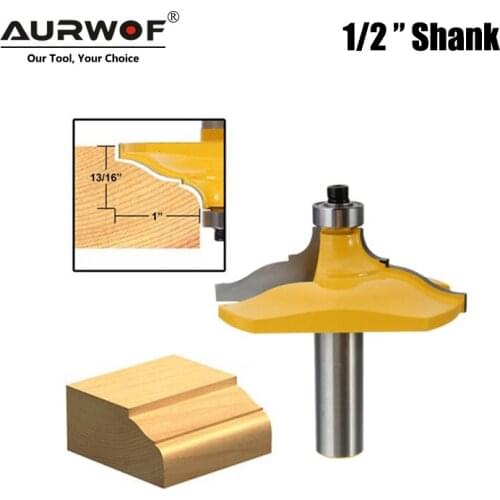 1pc 12mm 1/2" Shank Table Corner Bit Molding and Edging Router Classical Ogee Woodworking Milling Cutter Bit for Wood MC03094