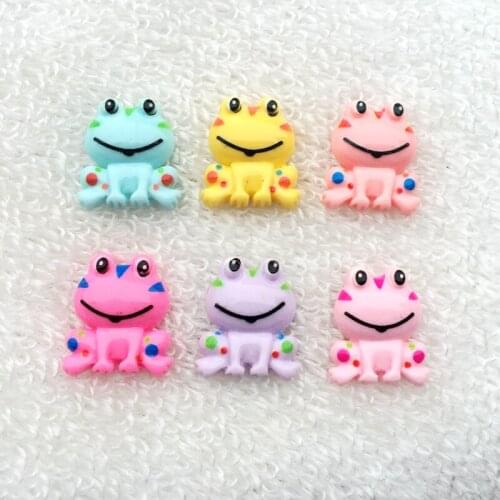 20pcs/lot 17*20mm Flat-back resin crafts cartoon animal frog scrapbook wedding decoration/festive dress decoration-A44