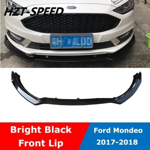 3 PCS/SET ABS Car Front Splitters Lip Spoiler Bumper Shovel For Ford Mondeo /Fusion 2017 2018