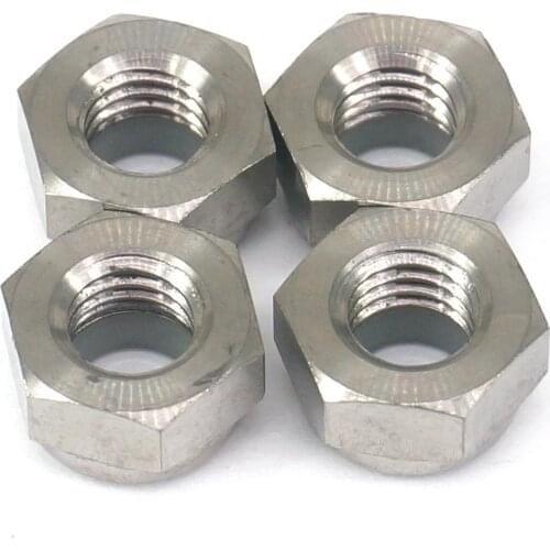 4 PCS M8 1.25mm Pitch GR5 Titanium Alloy Nylon Self Locking Nut For Bicycle