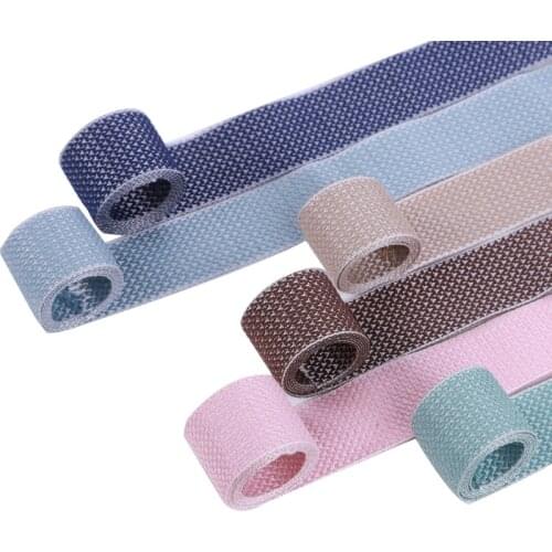 5 yards/lots Silver line dots Polyester Ribbon for DIY Craft Bowknot Material Hair Accessories Gift Box Packaging Decoration