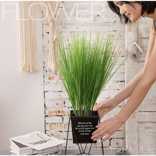 88CM Home Decoration Accessories Artificial Grass Fake Plante Aesthetic Room Decor Garden Bonsai Outdoor Plantas Artificiales
