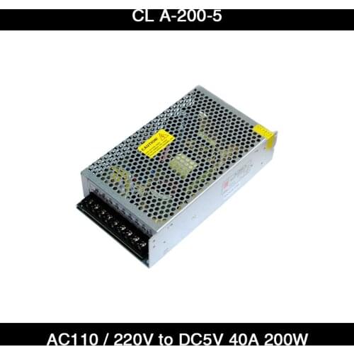HD AC 110V / 220V to 5V 40A 200W /12V 17A 204W Chuanglian Power Supply Switching LED Display 110V Power Supply