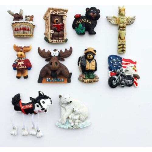 Alaska New York Paris Italy London Post Office Belgium Singapore Netherlands Israel India Dubai UAE Fridge Magnet Souvenir