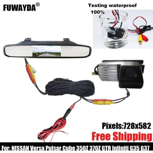Car camera Car RearView Camera with car camera recorder in car Monitors for Nissan Livina Cube GT-R Pulsar Versa Fairlady 350