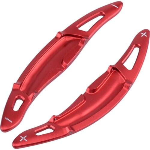 Car Steering Wheel Shift Paddle Shifter Extension Red Aluminum Alloy fit for Porsche Panamera Cayenne Macan 718 911 918