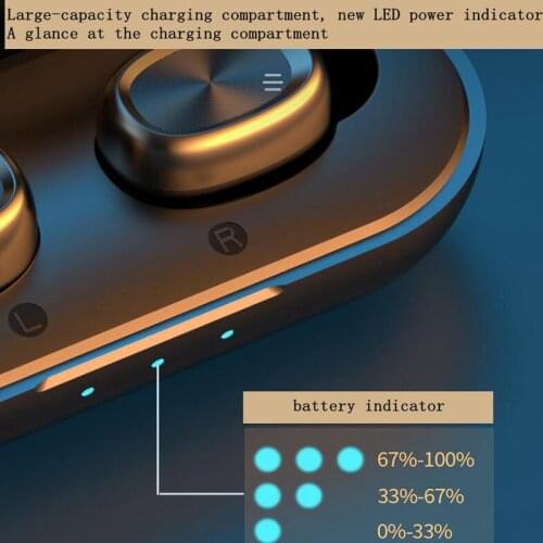 Smart Touch Wireless Binaural Bluetooth Headset 5.0 Sports Second Generation Bluetooth Headset Iphon Android Computer Universal