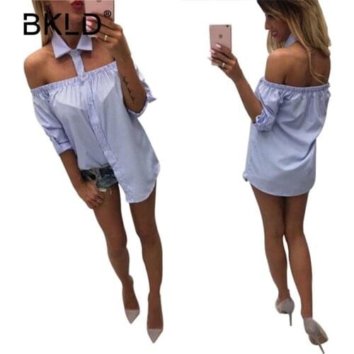 Женские рубашки в полоску BKLD China At AliExpress