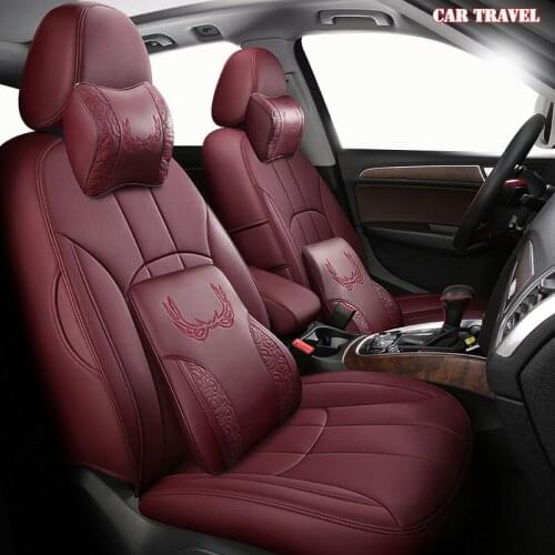 CARTRAVEL Custom Leather car seat cover For Renault Kadjar Koleos Megane II Laguna Latitude Fluence Scenic Captur Talisman cover