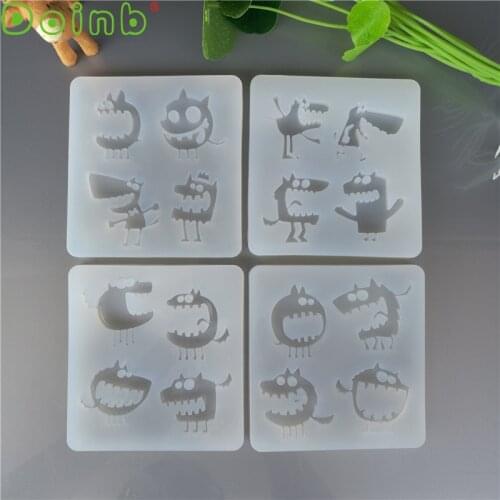 Doinb Monsters Shape Silicone Mold Fondant Cake Decorating Chocolate Candy Mould Handmade Jewelry Tools Resin Molds for Jewelry