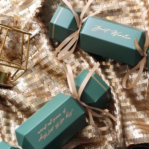 Elegant Candy design favor gift boxes for wedding granduation baby birthday party return gifts packaging 50pcs lot 4 colors