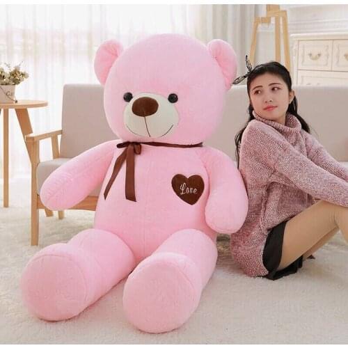 2m Giant Empty Unfilled Big teddy bears fluffy Skin Animals toys pink Baby birthday gift soft Pillow Dolls plush teddies 4.0