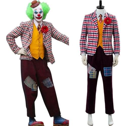 Joker Cosplay Costume Origin Romeo Joaquin Phoenix Arthur Fleck Movie Suit Cosplay Costume Joker Costumes Halloween
