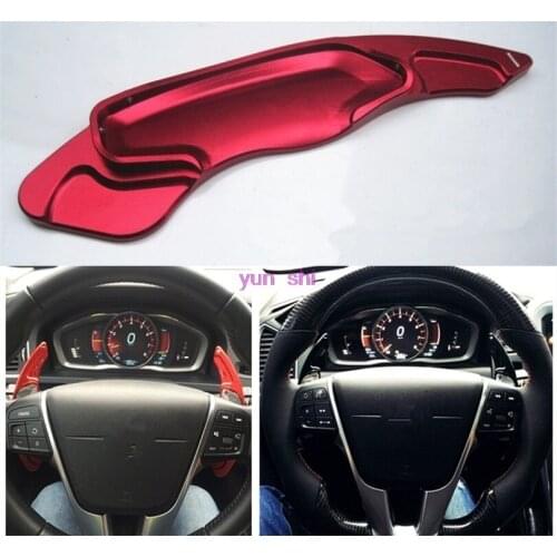 3 colors Metal Car Steering Wheel Paddle Shift Paddle Shifter DSG Car-styling For Volvo S60L XC60 V60 V40 S80 XC70 Accessories