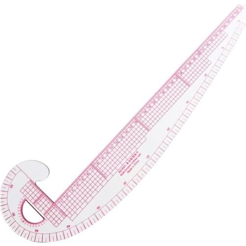Multifunction Plastic French Curve Sewing Ruler Measure Tailor Ruler Making Clothing 360 Degree Bend Ruler Tools