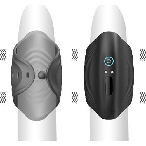 Male Masturbator Penis Delay Trainer Vibrator Delay Ejaculation Stimulate Glans Vibrating Massager Pussy Sex Toys for Men