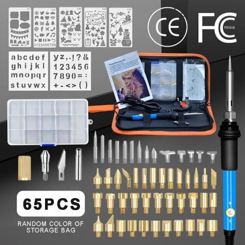 1 Set Wood Burning Pen Kits Tools Soldering Stencil Iron Crafts Pyrography For Garden Tools Accessories