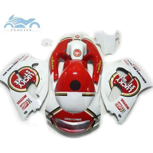 ABS fairing kits for SUZUKI GSXR600 GSX R750 1996-2000 SRAD motorcycle body fairings kit GSXR750 96-00 Lucky Strike+tank cover