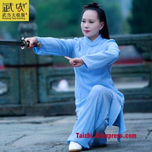 Wudang Tai chi clothing linen clothes for men and women Taijiquan clothing Kung Fu Uniform